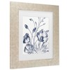 Trademark Fine Art - Wild Apple Portfolio Botanical Beauty Chalk IX White Matted Framed Art - 3 of 4