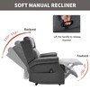TinyHomie Manual Recliner Chair in Faux Leather for Living Room - 4 of 4