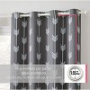 HLC.ME Arrow Printed Privacy Energy Efficient Room Darkening Grommet Window Curtain Drape Panels, Set of 2 - 2 of 4
