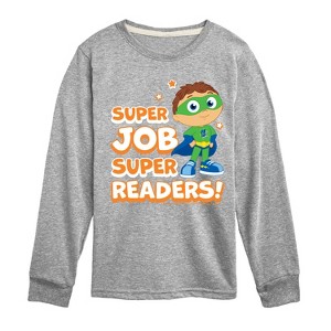 Boys' - Super Why - Super Job Super Readers Long Sleeve Graphic T-Shirt - 1 of 3