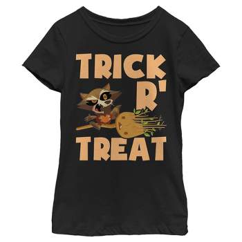 Girl's Marvel Guardians of the Galaxy Rocket and Groot Trick R' Treat T-Shirt
