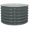 vidaXL Garden Raised Bed, Garden Planter for Flowers and, Galvanized Steel - 4 of 4