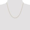 Black Bow Jewelry 0.9mm 14k Yellow Gold Solid Diamond Cut Cable Chain Necklace - 3 of 4