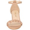 Allegra K Women's Chunky Heels Ankle Strap Braided Instep Strap Heel Sandals - 2 of 4