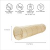 3 Sprouts Kids Recycled Fabric Play Tunnel - Beige - 4 of 4