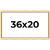 PosterPalooza | Simple Gold Picture Frame - UV Acrylic, Backing Board, Hanging Hardware Included - 2 of 4