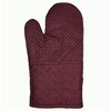 Home Mart Goods Burgundy Heat Resistant Thick Soft Quilted Lining Kitchen Oven Glove Mitts With Silicone Treatment - 4 of 4