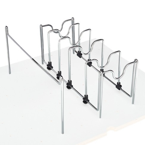 Heavy-Duty Adjustable Standing Pan and Pot Holder Rack, Cookware