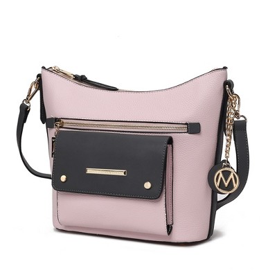 MKF Collection Serenity Color Block Vegan Leather Women’s Crossbody Bag by Mia K