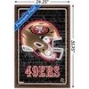 Trends International NFL San Francisco 49ers - Neon Helmet 23 Framed Wall Poster Prints - 3 of 4