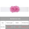 INSPIRE CHIC Women's Large Chiffon Rose Double-Flower Elastic Stretch Wide Corset Waist Belt 1 Pc - 4 of 4