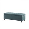 PAGED Tufted Top Storage Ottoman Modern End Of Bed Bench with Wood Legs and Soft Close Lid for Family Room, Living Room - 2 of 4