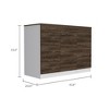 NicBex Kitchen Island Cart Morden Kitchen Carts with Storage, 1 Cabinets, 3 Drawers and 1 Flexible Cabinet for Kitchen, Brown - 2 of 4