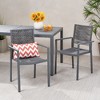 NicBex Set of 2 Outdoor Modern Dining Chair Aluminum with Mesh Seat-Christopher Knight Home - 2 of 4