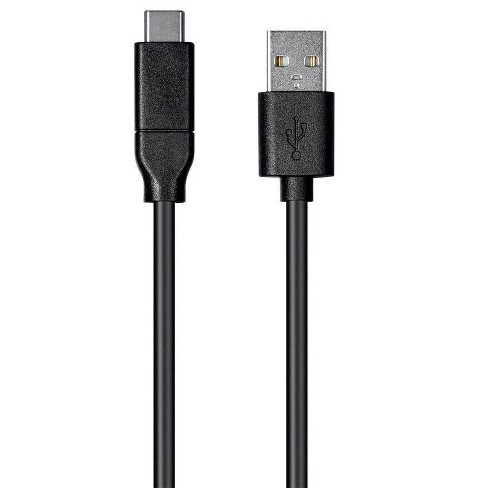 Monoprice Usb C To Usb A 2.0 Cable - 3 (9.8 - Black | Charging, High Speed, 480mbps, 3a, 26awg, Type C, Compatible Samsung : Target