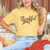 Thankful Coquette Distressed - Womens Garment Dyed Tee - 3 of 3