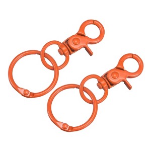 Unique Bargains DIY Craft Key Organization Lobster Claw Lanyard Swivel Clasps 2 Pcs - 1 of 4
