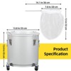 WhizMax Fryer Grease Bucket, Fryer Oil Bucket with Lid, Oil Disposal Caddy, Coated Carbon Steel Oil Filter Pot with Rust-Proof Coating - 2 of 4