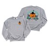 Simply Sage Market Women's Graphic Sweatshirt Smell My Feet Pumpkin Front and Back - 2 of 4