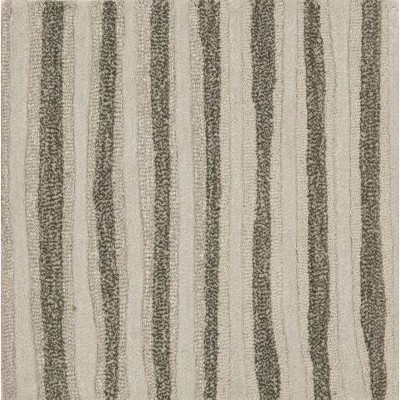 Nimbus Cloud Gray Tufted Wool Stripe Runner Rug 2'3" x 10'