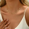 Colorful Beaded Necklace - Freshwater Pearl & Evil Eye Pendant, Stainless Steel 18K Gold Plated Y2K Trendy Jewelry for Women & Teen Girls - 3 of 4