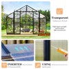 AMERLIFE 12x13.5x9 FT Polycarbonate Greenhouse with Quick Connector Fast Assembly, Swing 2 Doors - 4 of 4