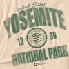 Yosemite National Park Established Date Adult T-Shirt Cream - 2 of 4