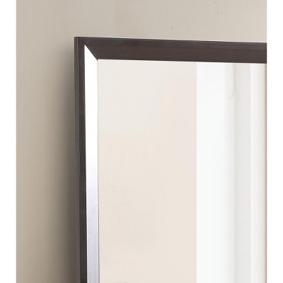 Classic Square 36"x36" Silver Wood Framed Dresser Mirror