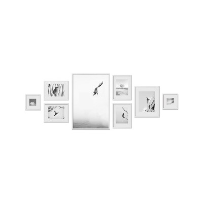 Haus and Hues Ludlow Gallery Wall Frame Set with Real Glass and Mat