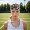 Unique Bargains Breathable Print Tie Headband Black Brown 1 Pc - 2 of 4