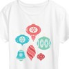 Women's - Instant Message - Vintage Christmas Ornaments Short Sleeve Graphic T-Shirt - 2 of 4
