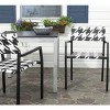 Halden Stackable Chair (Set Of 2) - Indoor/Outdoor - PAT4001 - White/Black - Safavieh - 2 of 4