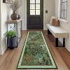 Jungle Print Washable Rug - Non-Slip Low Pile Stain Resistant Carpet for Living Room, Bedroom, Nursery, Playroom - 3 of 4