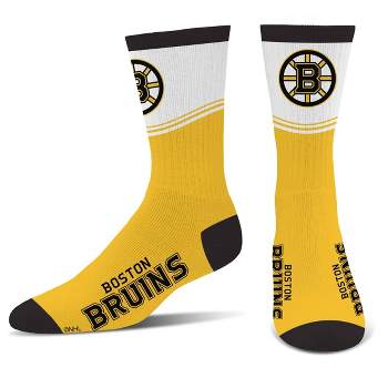 NHL Boston Bruins Divide Secondary Large Crew Socks