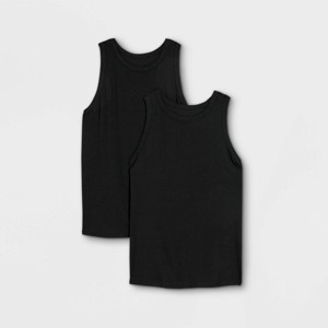 Women's Slim Fit Ribbed 2pk Bundle Tank Top - A New Day™ - 1 of 3