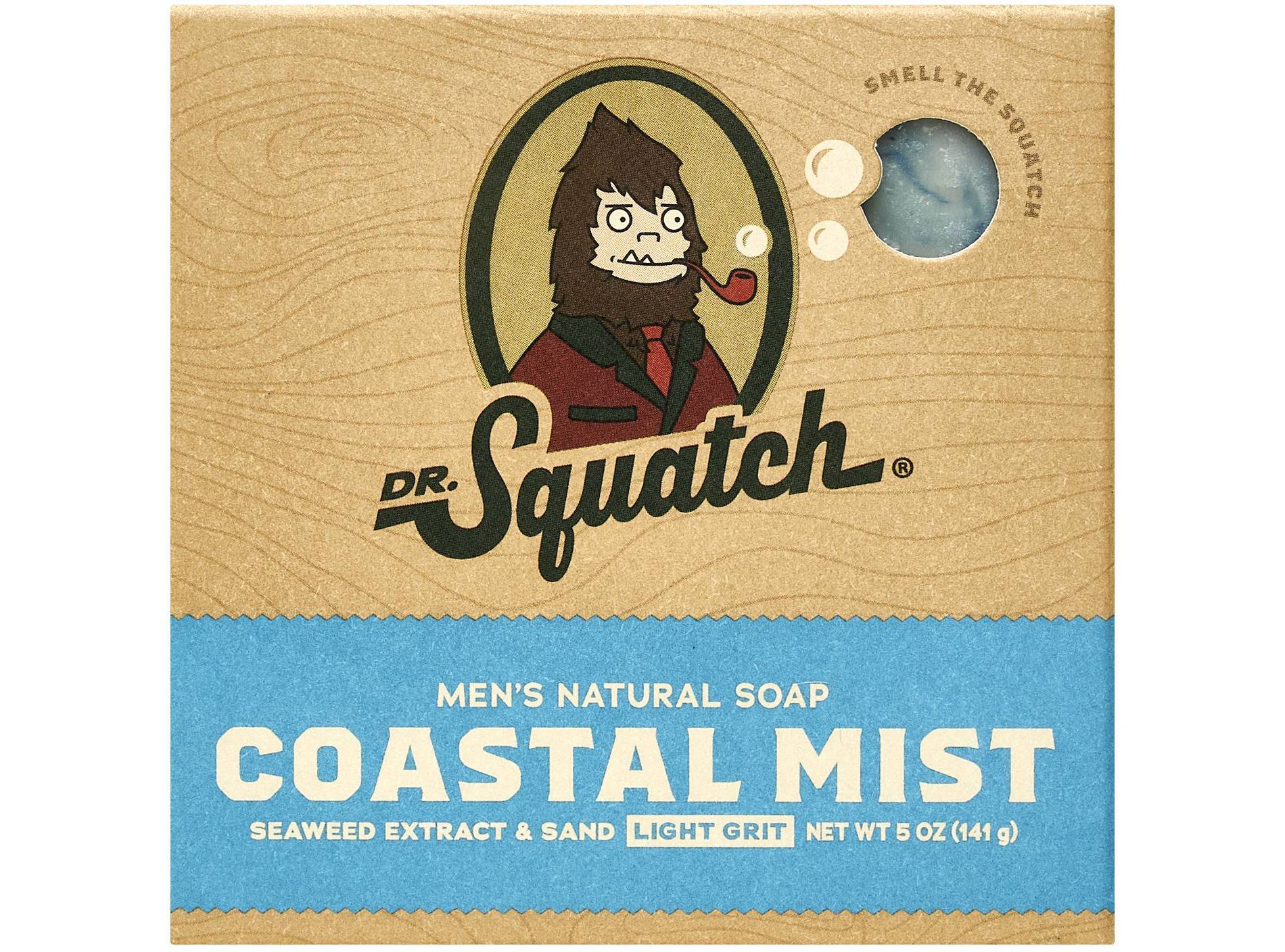 DR. SQUATCH Men's All Natural Bar Soap - Coastal Mist