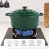 SEVOBAL Pots and Pans Dutch Oven Pot Non Stick Enameled Cast Iron Dutch Oven Heavy-Duty Oven Safe Ceramic Cookware Up, Green, 13.39"*11.81"*6.3" - 4 of 4