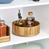 iDesign 1-Inch Round Acacia Wood Lazy Susan - Set of 4 - Natural - 3 of 4