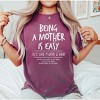 Simply Sage Market Women's Being A Mother Is Easy Short Sleeve Garment Dyed Graphic Tee - 2 of 3