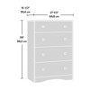 Sapphtopaz Modern Dresser with Drawers & Handle Closet Organizers and Storage with Sturdy Frame Chest of Drawers for Bedroom,Entryway - 4 of 4