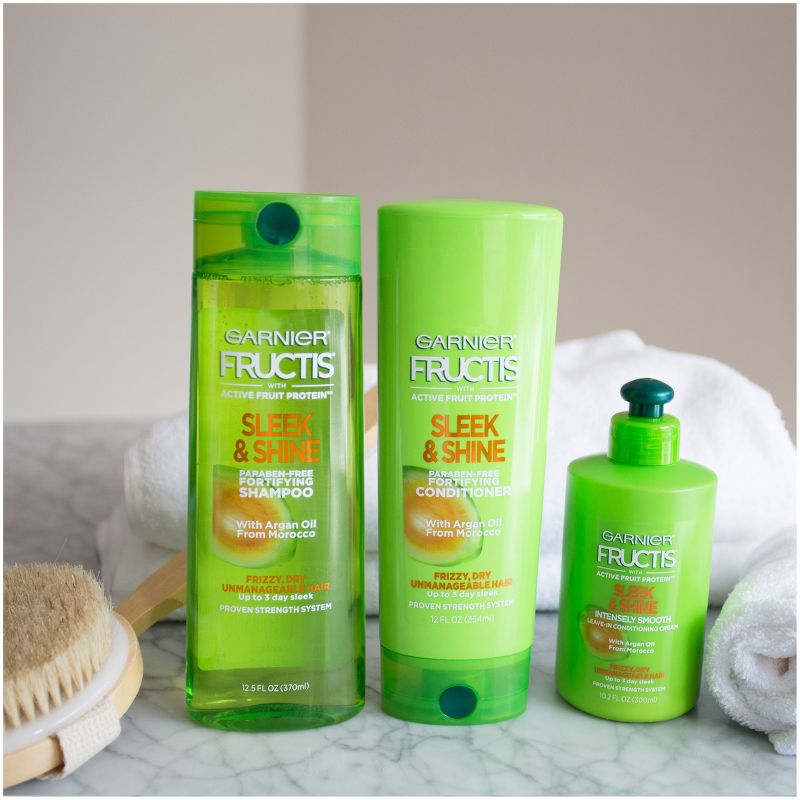 Garnier Fructis Sleek & Shine Smoothing Conditioner for Frizzy Hair, 6 of 7
