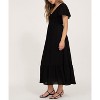 August Sky Women's Smocked Empire Waist Midi Dress - 3 of 4