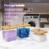 3-Pack Acrylic Laundry Room Organization Storage Containers: Laundry Pod Containers and Dryer Sheet Holder with Lids and Labels - 2 of 4