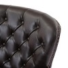 32.5" PU Upholstered Accent Chair with Solid Wood Legs, Nailhead Trim and Vintage-Inspired Design - 4 of 4