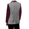 Lars Amadeus Men's Plaid Pattern Button Down Slim Fit Casual Blazer - 3 of 4