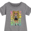 LOL Surprise! Rainbow ALT Girl Graphic Short Sleeve Fleece Dress - Heather Grey - 2T - 2 of 3