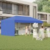 GustoWave 10'x20' Portable Pop-Up Canopy Tent with 4 Sidewalls for Outdoor Events, Camping - 2 of 4