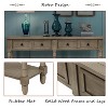 YOOCOZZ Console Table with Two Drawers and Bottom Shelf - 3 of 4