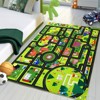 City Traffic Road Map Play Mat | Soft Non-Slip Kids Rug with Educational Fun for Bedroom, Nursery & Playroom - 4 of 4