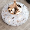 NicBex Mermaid Tail Round End Table Living Room, Metal Pedestal Side Table with Tray Top, Modern Bedroom Nightstand, Small Coffee Table, Small Table - 4 of 4